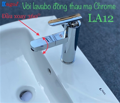 Vòi lavabo Kagol đầu xoay 360